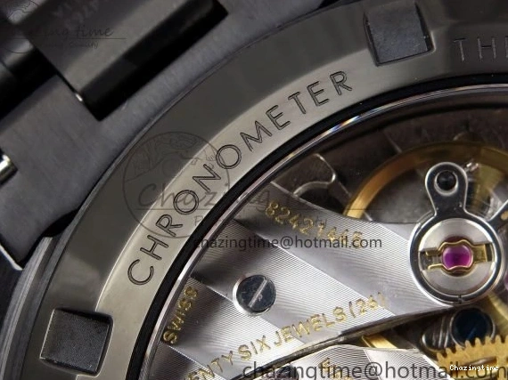 0422 Speedmaster Black Benom PVD Saturn RMF Best Edition on PVD Bracelet Lemania HW StreetReady 7726